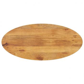 ARDEBO.de - Tischplatte 90x40x2,5 cm Oval Massivholz Mango