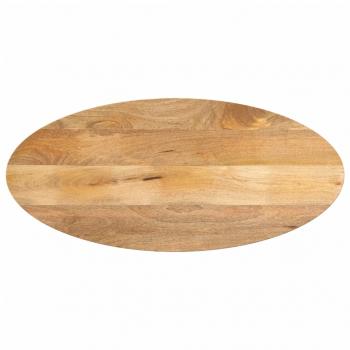 ARDEBO.de - Tischplatte 120x50x2,5 cm Oval Massivholz Mango