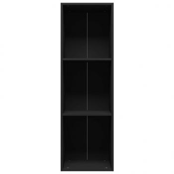 Bücherregal/TV-Schrank Schwarz 36x30x114 cm Holzwerkstoff