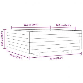 Pflanzkübel 70x70x26,5 cm Massivholz Douglasie