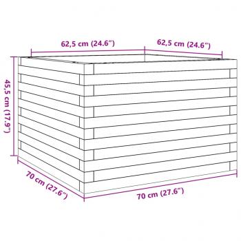 Pflanzkübel 70x70x45,5 cm Kiefernholz Imprägniert