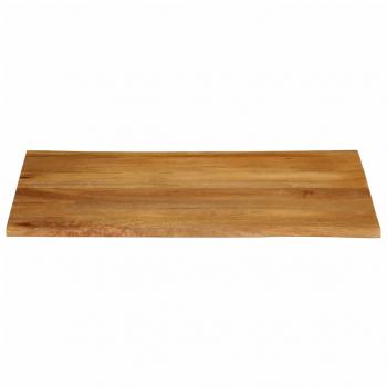 Tischplatte mit Baumkante 100x80x2,5 cm Massivholz Mango