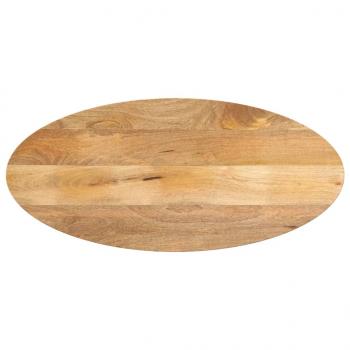 ARDEBO.de - Tischplatte 110x40x2,5 cm Oval Massivholz Mango