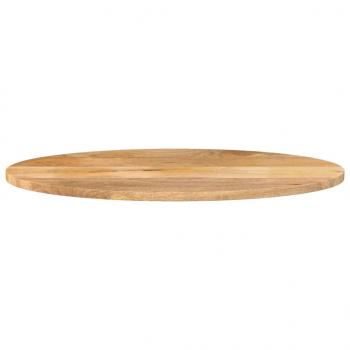 Tischplatte 110x50x2,5 cm Oval Massivholz Mango