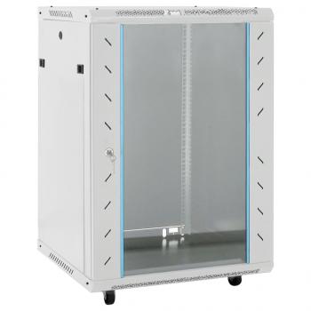 ARDEBO.de - 15U Netzwerkschrank auf Rollen 19" IP20 53x40x80 cm