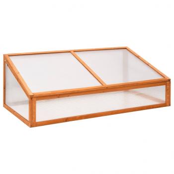 ARDEBO.de - Gewächshaus Orange 110x58,5x39 cm Tannenholz