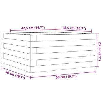 Pflanzkübel 50x50x23 cm Massivholz Douglasie