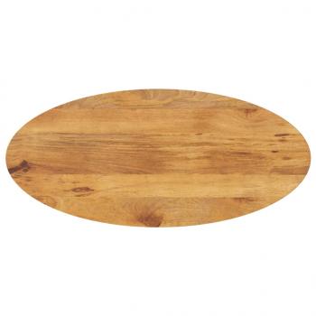 ARDEBO.de - Tischplatte 110x40x2,5 cm Oval Massivholz Mango