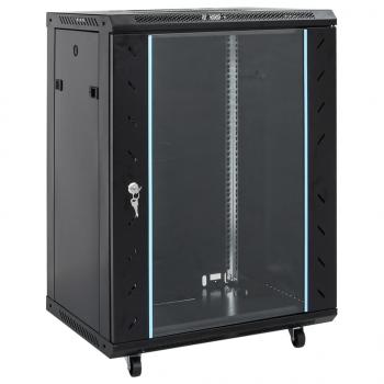 ARDEBO.de - 15U Netzwerkschrank auf Rollen 19" IP20 53x40x80 cm