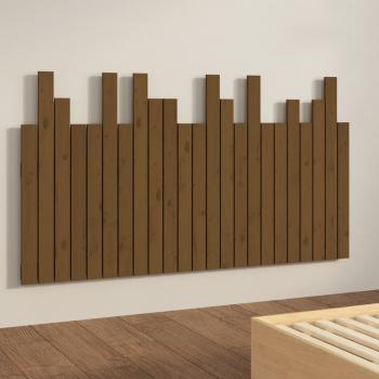 Wand-Kopfteil Honigbraun 146,5x3x80 cm Massivholz Kiefer