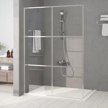 ARDEBO.de - Duschwand für Begehbare Dusche Silbern 140x195 cm ESG-Klarglas