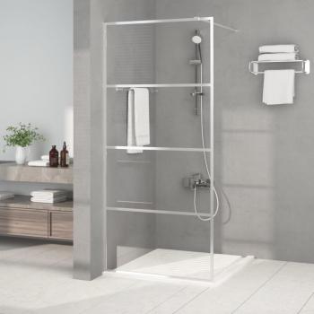 ARDEBO.de - Duschwand für Begehbare Dusche Silbern 90x195cm ESG-Klarglas