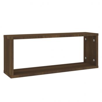 Würfelregale 4 Stk. Braun Eichen-Optik 60x15x23cm Holzwerkstoff