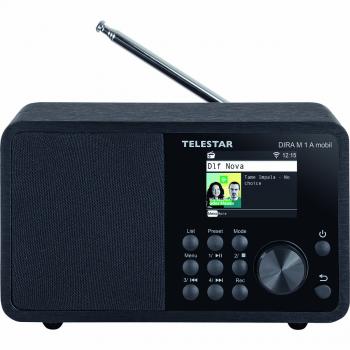 DIRA M 1 A Mobiles EWF Batteriebetriebenes Mono-Multifunktionsradio DAB+ / FM / Internet / Bluetooth Schwarz