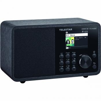 DIRA M 1 A Mobiles EWF Batteriebetriebenes Mono-Multifunktionsradio DAB+ / FM / Internet / Bluetooth Schwarz