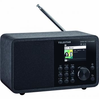 DIRA M 1 A Mobiles EWF Batteriebetriebenes Mono-Multifunktionsradio DAB+ / FM / Internet / Bluetooth Schwarz