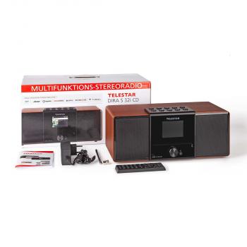 DIRA S32i CD EWF Multifunktionales Stereo-Radio mit CD-Player DAB+ / FM / Internet / Bluetooth Holz