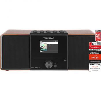 DIRA S32i CD EWF Multifunktionales Stereo-Radio mit CD-Player DAB+ / FM / Internet / Bluetooth Holz