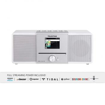 DIRA S32i CD EWF Multifunktionales Stereo-Radio mit CD-Player DAB+ / FM / Internet / Bluetooth Weiß