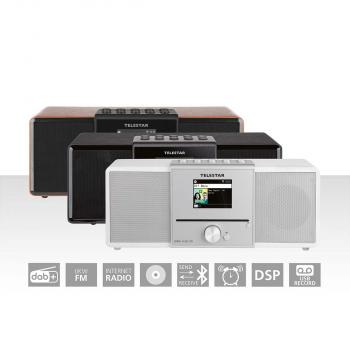 DIRA S32i CD EWF Multifunktionales Stereo-Radio mit CD-Player DAB+ / FM / Internet / Bluetooth Weiß