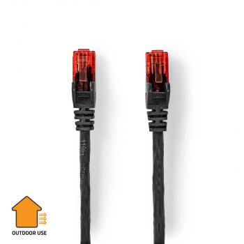 ARDEBO.de - CAT6-Netzwerkkabel | RJ45 Stecker | RJ45 Stecker | U/UTP | 75.0 m | Aussenbereich | Rund | PE | Schwarz | Label