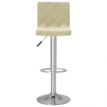 Barhocker 2 Stk. Creme Samt 