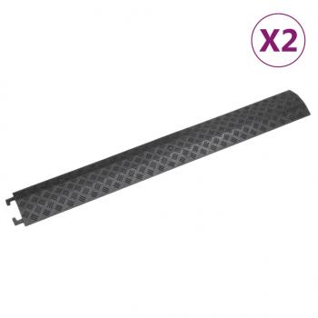 ARDEBO.de - Kabelbrücken 2 Stk. 98,5 cm Schwarz