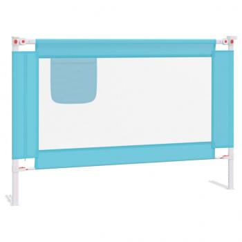 Kleinkind-Bettschutzgitter Blau 100x25 cm Stoff