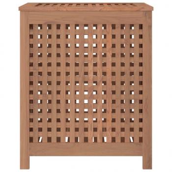 Wäschebehälter 50x35x60 cm Massivholz Teak