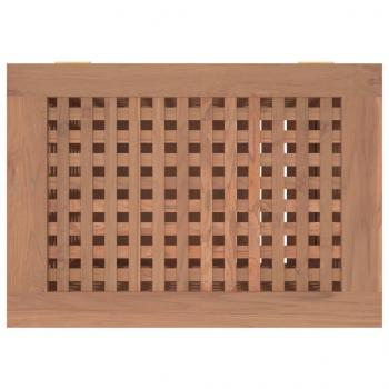 Wäschebehälter 50x35x60 cm Massivholz Teak