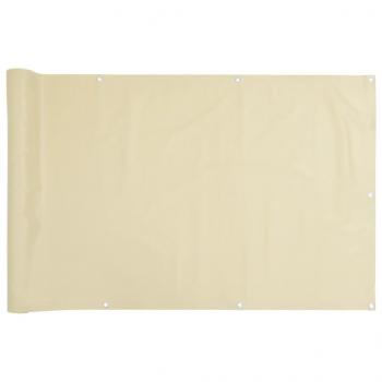 Garten-Sichtschutz Creme 600x120 cm PVC