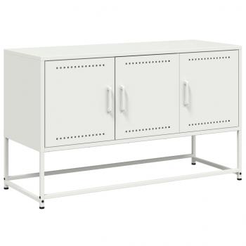 TV-Schrank Weiß 100,5x39x60,5 cm Stahl