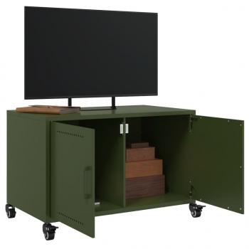 TV-Schrank Olivgrün 68x39x43,5 cm Kaltgewalzter Stahl