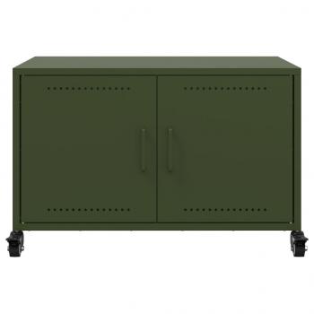 TV-Schrank Olivgrün 68x39x43,5 cm Kaltgewalzter Stahl