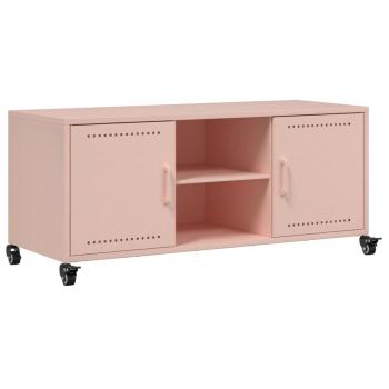 TV-Schrank Rosa 100,5x39x43,5 cm Kaltgewalzter Stahl