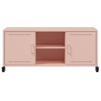 TV-Schrank Rosa 100,5x39x43,5 cm Kaltgewalzter Stahl