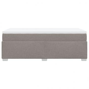 Boxspringbett mit Matratze Taupe 90x190 cm Stoff