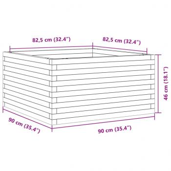 Pflanzkübel 90x90x46 cm Kiefernholz Imprägniert