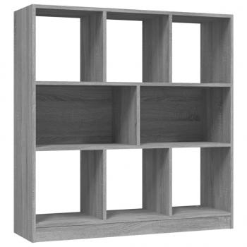 Bücherregal Grau Sonoma 97,5x29,5x100 cm Holzwerkstoff