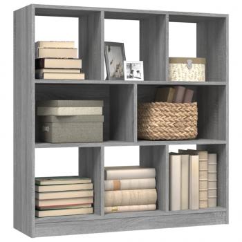 Bücherregal Grau Sonoma 97,5x29,5x100 cm Holzwerkstoff