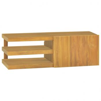 ARDEBO.de - Wand-Badschrank 90x40x30 cm Massivholz Teak