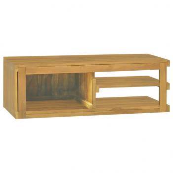 Wand-Badschrank 90x40x30 cm Massivholz Teak