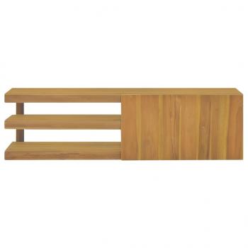 Wand-Badschrank 110x40x30 cm Massivholz Teak