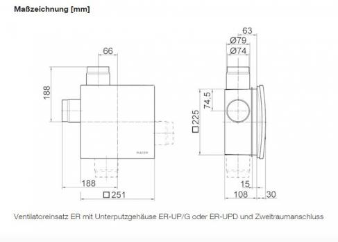 Maico ER 100 VZ Ventilatoreneinsatz (0084.0131)