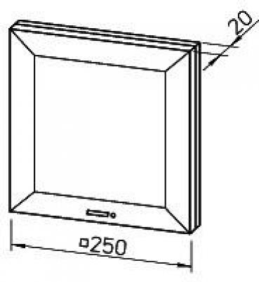 Helios ELS-VF 60 Ventilatoreinsatz mit Fassade (8161)