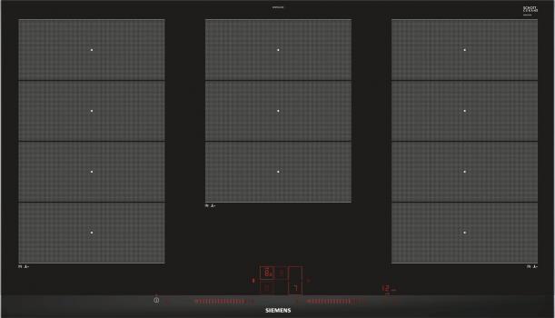 ARDEBO.de Siemens EX975LXC1E iQ700 Autarkes Induktionskochfeld, Glaskeramik, 90 cm breit, Facetten-Design