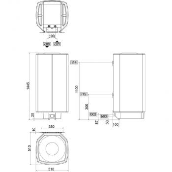 STIEBEL ELTRON SHZ 100 LCD Wandspeicher, EEK: C, 6kW, ECO-Funktionen, weiß (231254)