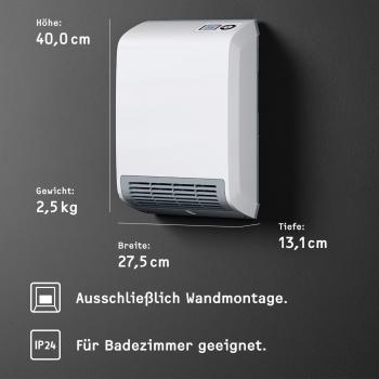 STIEBEL ELTRON CK 20 trend LCD Schnellheizer, 2.00kW/230V, alpinweiß (236653)