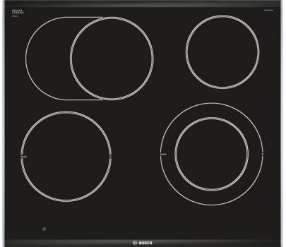 Bosch PKN675DP1D Serie 8 Autarkes Glaskeramik Kochfeld, Glaskeramik, 60 cm breit, Alurahmen, DirectSelect Premium