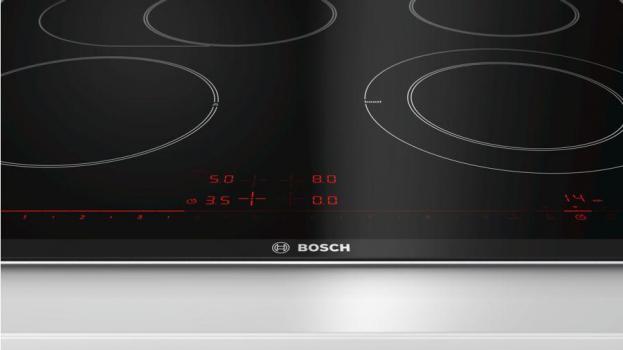 Bosch PKN675DP1D Serie 8 Autarkes Glaskeramik Kochfeld, Glaskeramik, 60 cm breit, Alurahmen, DirectSelect Premium